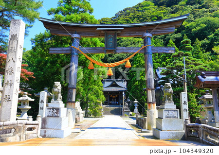 【福井県】快晴の八幡神社（小浜西組） 104349320