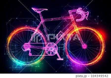 ロードバイク,Generative AI AI画像 104349542