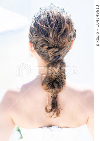リゾートでヘアメイクをした花嫁 前撮り リゾートでヘアメイクをした花嫁 前撮り 104349613