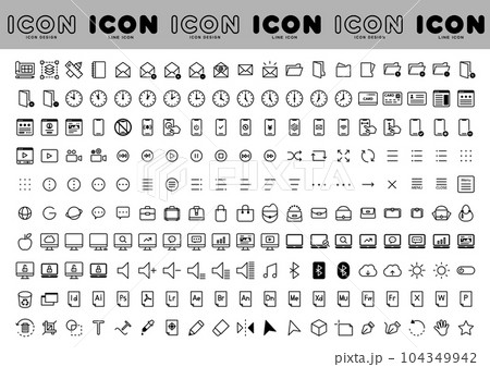 ビジネス等で使えるWEBアイコンセット ビジネス等で使えるWEBアイコンセット 104349942