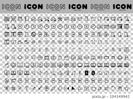 ビジネス等で使えるWEBアイコンセット ビジネス等で使えるWEBアイコンセット 104349942