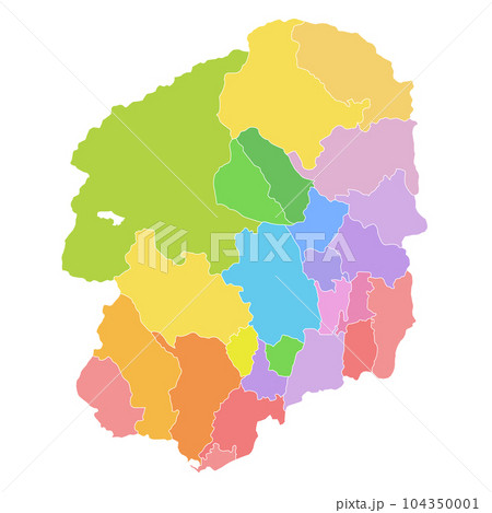 栃木県と市町村地図 104350001