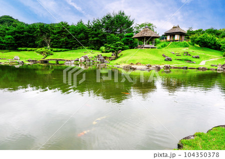 昆明池と茶屋 104350378