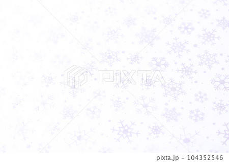 背景素材・クロス（チュール）雪の結晶柄 104352546
