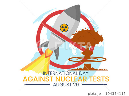 International Day Against Nuclear Tests Vector Illustration on August 29 with Ban Sign Icon, Earth and Rocket Bomb in Hand Drawn Templates International Day Against Nuclear Tests Vector Illustration on August 29 with Ban Sign Icon, Earth and Rocket Bomb in Hand Drawn Templates 104354115