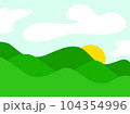 sunny morning background 104354996