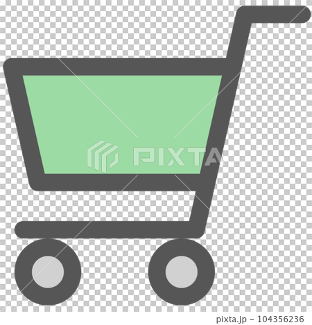 Mini-mini color icon shopping cart Mini-mini color icon shopping cart 104356236