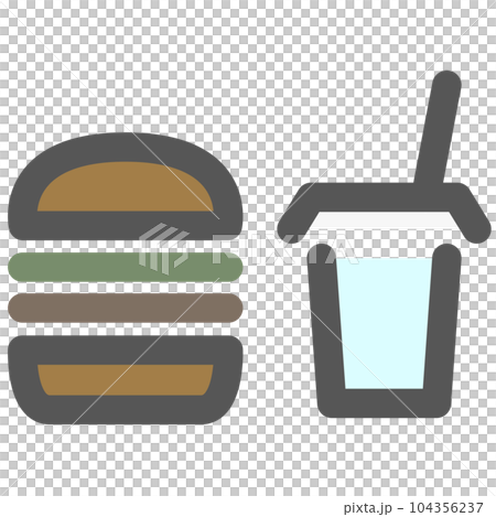 Mini-mini color icon junk food Mini-mini color icon junk food 104356237