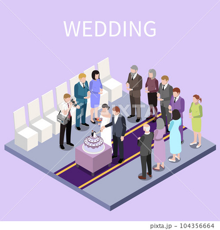 Wedding Ceremony Cake Composition Wedding Ceremony Cake Composition 104356664