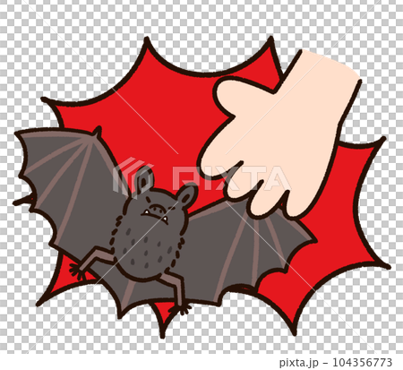 Dangerous to touch bats! Dangerous to touch bats! 104356773