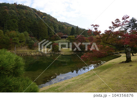 修学院離宮　上離宮　紅葉 104356876