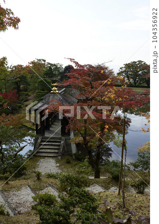 修学院離宮 上離宮 千歳橋 紅葉 修学院離宮 上離宮 千歳橋 紅葉 104356922