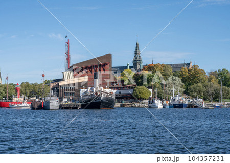 The Nordic Museum and Vasa Museum is museums located on Djurgarden island in central Stockholm, Sweden 104357231