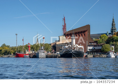 The Nordic Museum and Vasa Museum is museums located on Djurgarden island in central Stockholm, Sweden 104357234