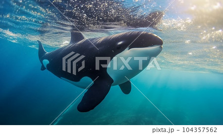 Killer Whale, orcinus orca 104357562
