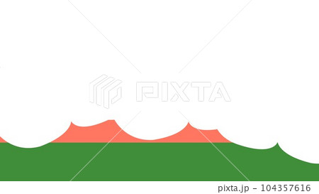 スイカを食べるかわいいイラスト スイカを食べるかわいいイラスト 104357616