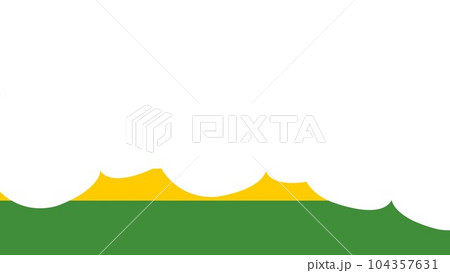 スイカを食べるかわいいイラスト スイカを食べるかわいいイラスト 104357631