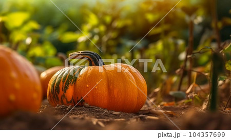 Beautiful Sweet Pumpkin on the farm Beautiful Sweet Pumpkin on the farm 104357699