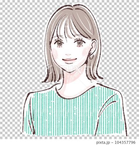 女性のイラスト素材 104357796