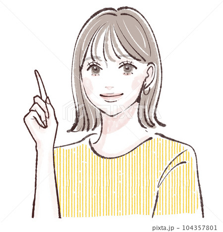 女性のイラスト素材 女性のイラスト素材 104357801