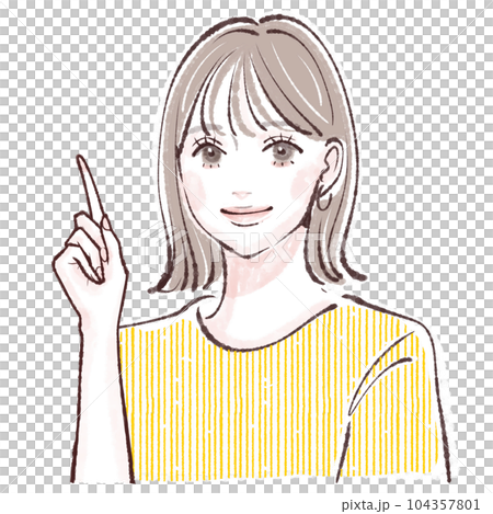 女性のイラスト素材 女性のイラスト素材 104357801