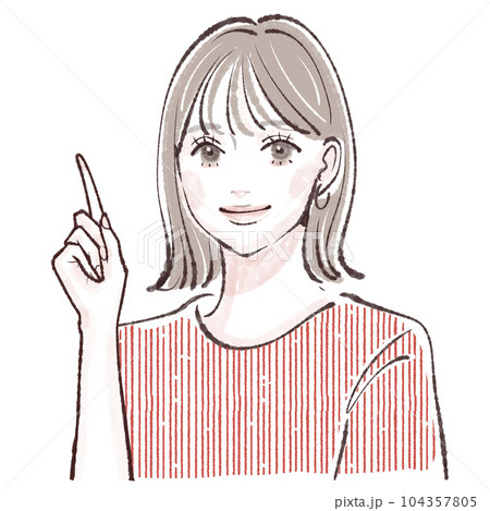 女性のイラスト素材 104357805