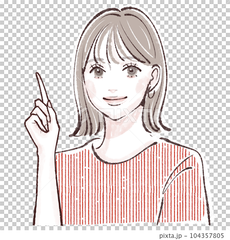 女性のイラスト素材 104357805