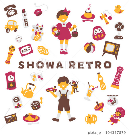 昭和レトロ切り絵 104357879