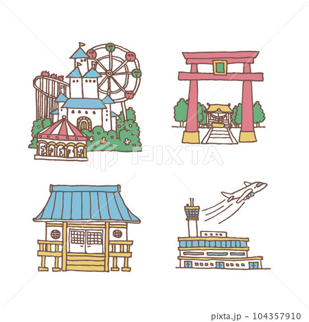 遊園地や神社 104357910