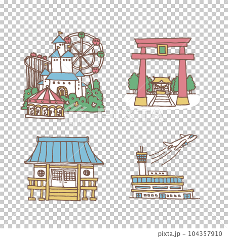 遊園地や神社 104357910
