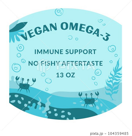 Immune support no fishy aftertaste, vegan omega 104359485