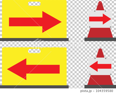 Illustration set of various arrow signs 104359580