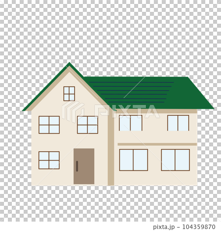 緑の屋根の大きい家 緑の屋根の大きい家 104359870