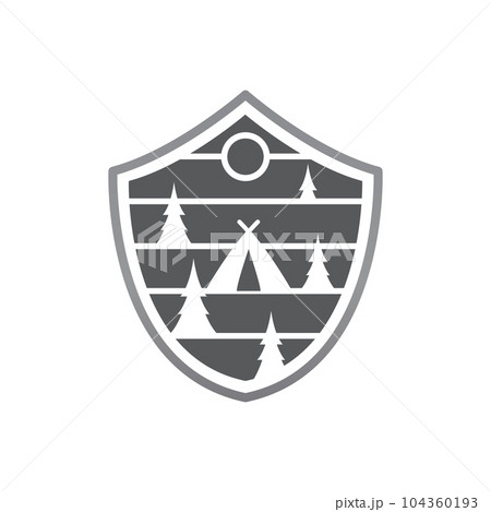 Camp tent element Vector icon design Camp tent element Vector icon design 104360193
