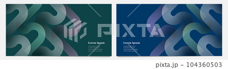 幾何学 抽象 ストライプ ライン 背景 セット 104360503