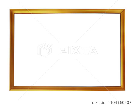 ゴールドの額縁 金色のフレーム 104360507