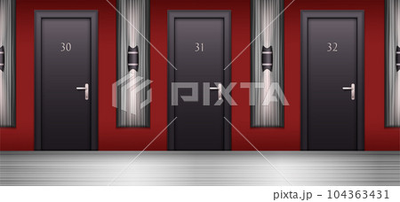 Modern Corridor Doors Composition Modern Corridor Doors Composition 104363431