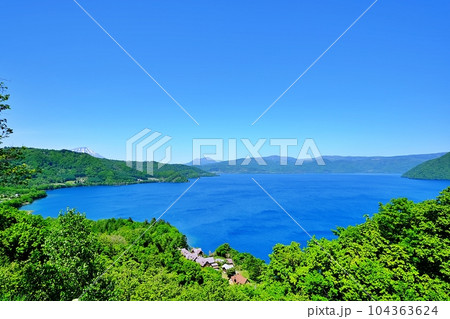 北海道 洞爺湖八景 月浦展望台からの絶景 北海道 洞爺湖八景 月浦展望台からの絶景 104363624