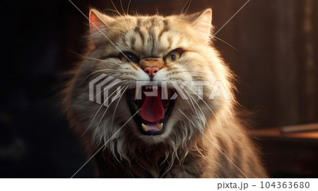 叫んでいる猫「AI生成画像」 叫んでいる猫「AI生成画像」 104363680