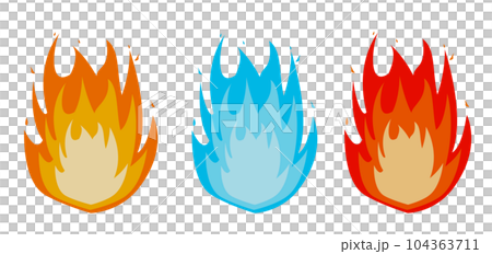 三色火焰插圖集 104363711