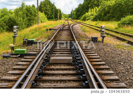 Railway mechanism for changing the train track 104363850