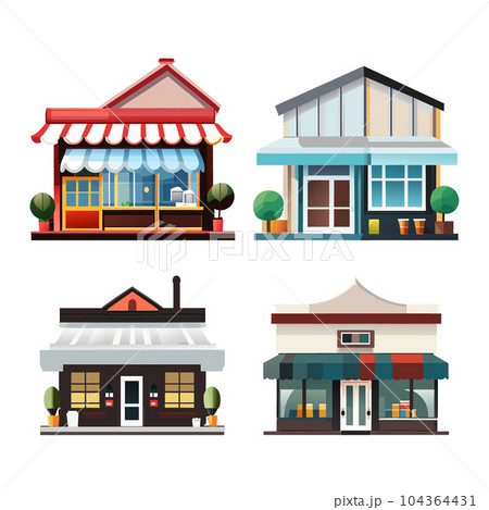 店舗、ショップ：AI生成 104364431