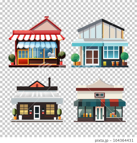 Stores, shops: AI generation 104364431