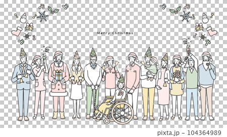Christmas frame for caregivers 104364989