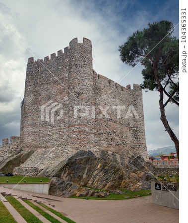 Anadolu Hisari, 13th century medieval Ottoman fortress by Anatolian side of Bosporus, Beykoz district, Istanbul, Turkey 104365331