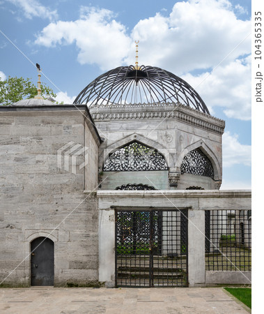 Tomb of Emetullah Rabia Gulnus Valide Sultan attached to Ottoman Yeni Valide I Mosque, Uskudar, Istanbul, Turkey 104365335