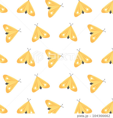 Kids seamless pattern with butterflies. Vector illustration. Butterfly print in hand-drawn style. Cute pattern with insects. Kids seamless pattern with butterflies. Vector illustration. Butterfly print in hand-drawn style. Cute pattern with insects. 104366662