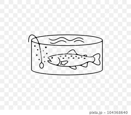 Fish farm or farming, rainbow trout in filtered pool, linear graphic design. Fish, fishing, animal, aquaculture, pisciculture and mariculture, vector design and illustration Fish farm or farming, rainbow trout in filtered pool, linear graphic design. Fish, fishing, animal, aquaculture, pisciculture and mariculture, vector design and illustration 104368640