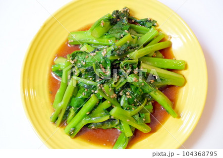 ツルムラサキの炒め物 104368795