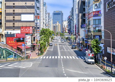 東京都品川区の都市風景 五反田駅周辺 ソニー通り 東京都品川区の都市風景 五反田駅周辺 ソニー通り 104369025